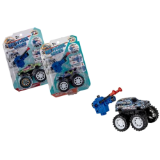 Metal Pullback Monster Truck 10cm, with Dart Launcher 